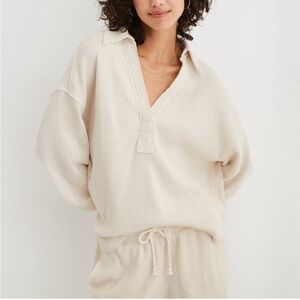 American Eagle LumberJane Waffle Polo Set S/M